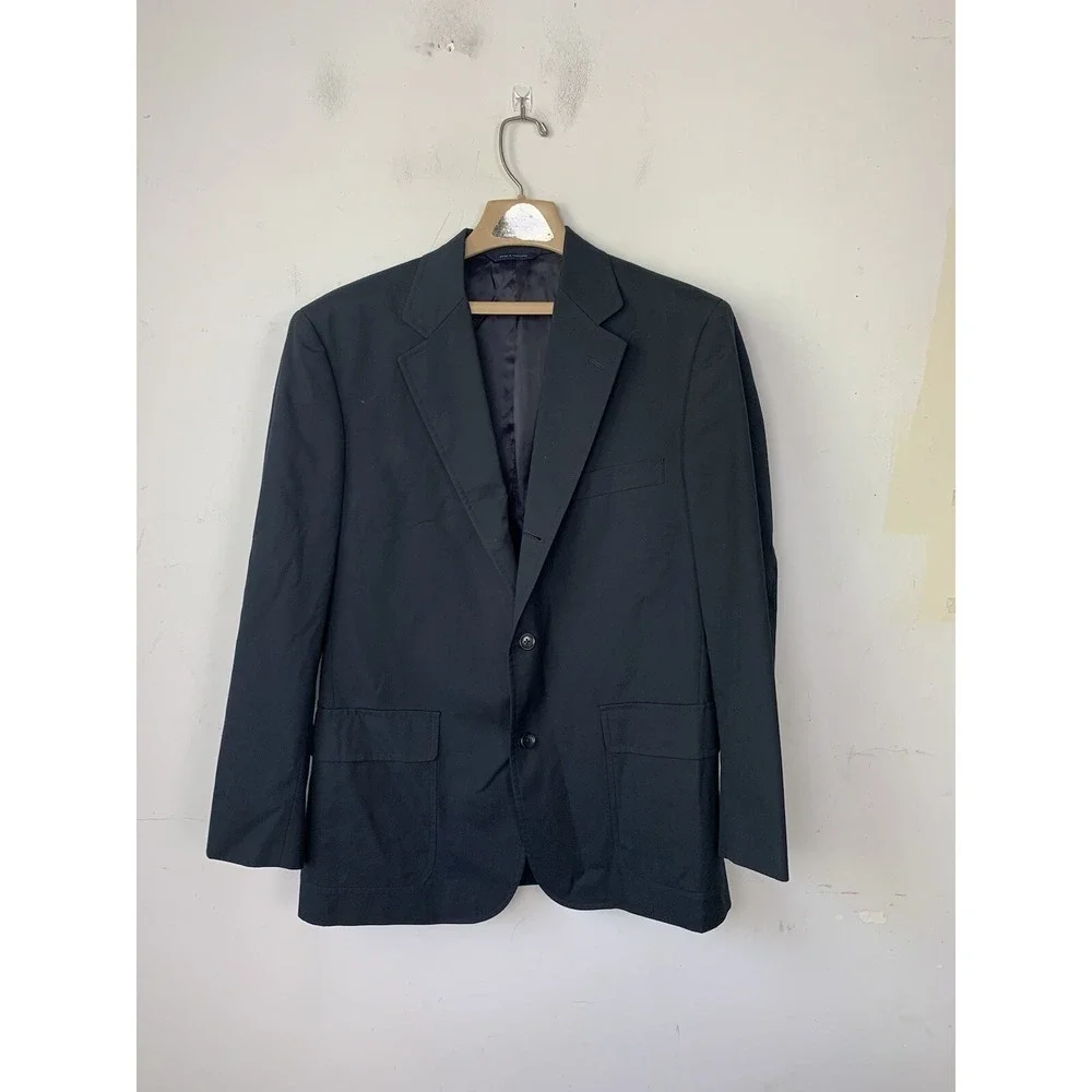 Brooks Brothers Mens Blazer 40 Blue Cotton Blend Spring‎ Easter Wedding Summer